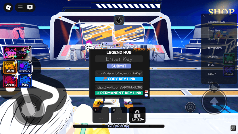 LegendHub Script - Need Key BGSI Script show 1